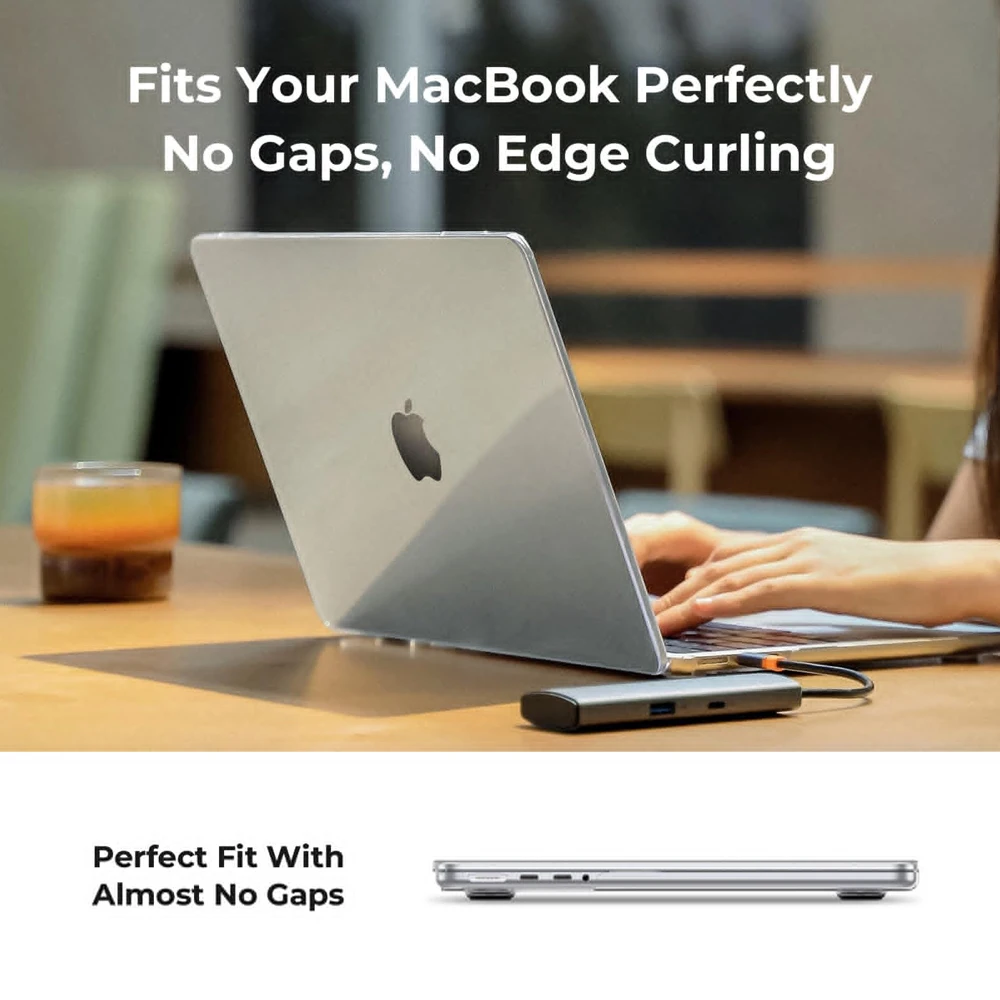 QUKAM nueva funda de portátil 2025 para Apple Mac Pro 14/16 M1 M2 M3 M4 Air 13/15 Pro13 funda impermeable de cristal para Macbook accesorios para tableta - imagen 5