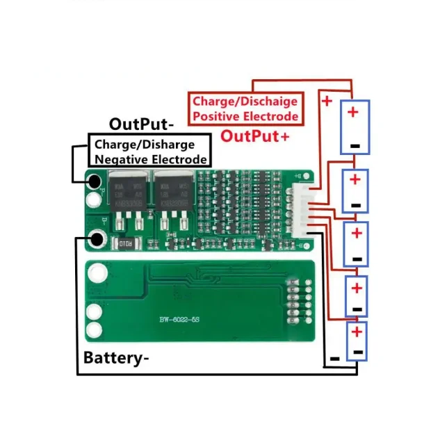 5S 5 series 15A batería de iones de litio 18650 cargador de batería de litio módulo de placa de protección de carga 18,5 V 21V - imagen 3