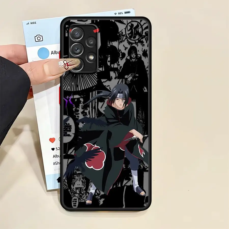 Funda blanda para Samsung Galaxy A53 A56 A22 A32 A35 A21s A25 A54 A36 A72 A23 A52 A24 A33 A26 A34 N-Narutos Uchiha Itachi - imagen 4
