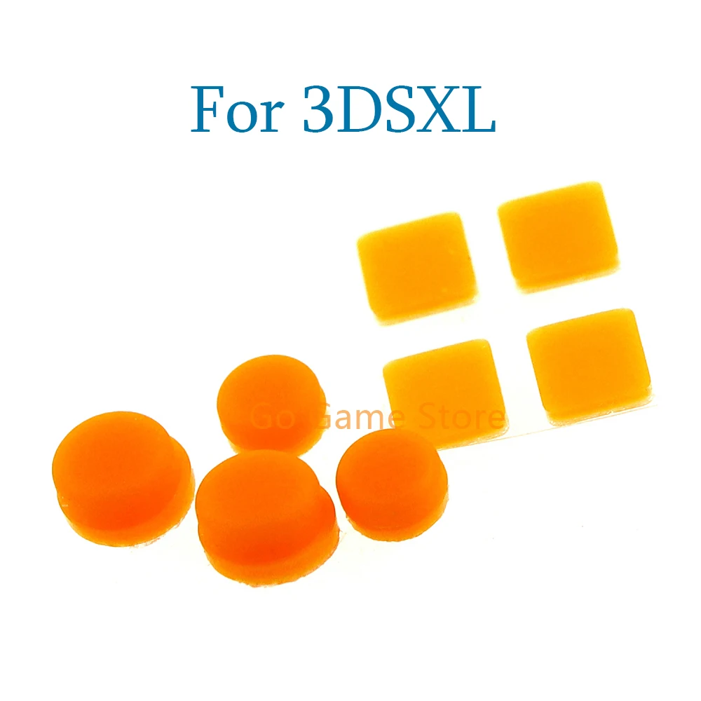 2 juegos de cubierta de tapón antipolvo de tornillo, tapón de goma para 3DSXL 3DSLL, cubierta de pies de goma de tornillo superior e inferior