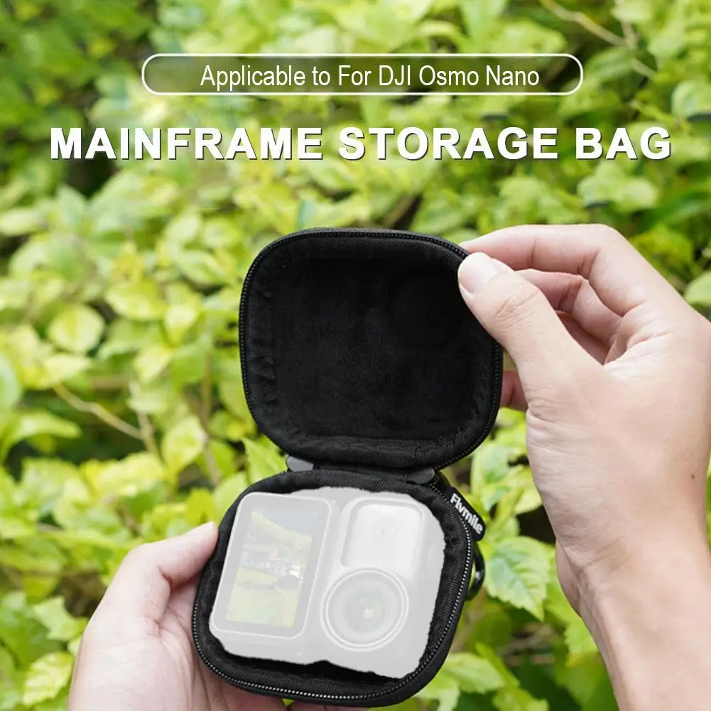 Mini estuche de almacenamiento para dji OSMO NANO, Estuche de transporte de viaje, bolso de mano de PU, caja para accesorios de host dji OSMO NANO - imagen 4