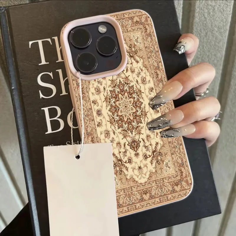 Funda de teléfono con diseño de tótem étnico Retro, diseño de lichi para iPhone 16, iPhone 15 Pro Max 14 Plus 13 12 11 XS Max XR X 16 - imagen 5