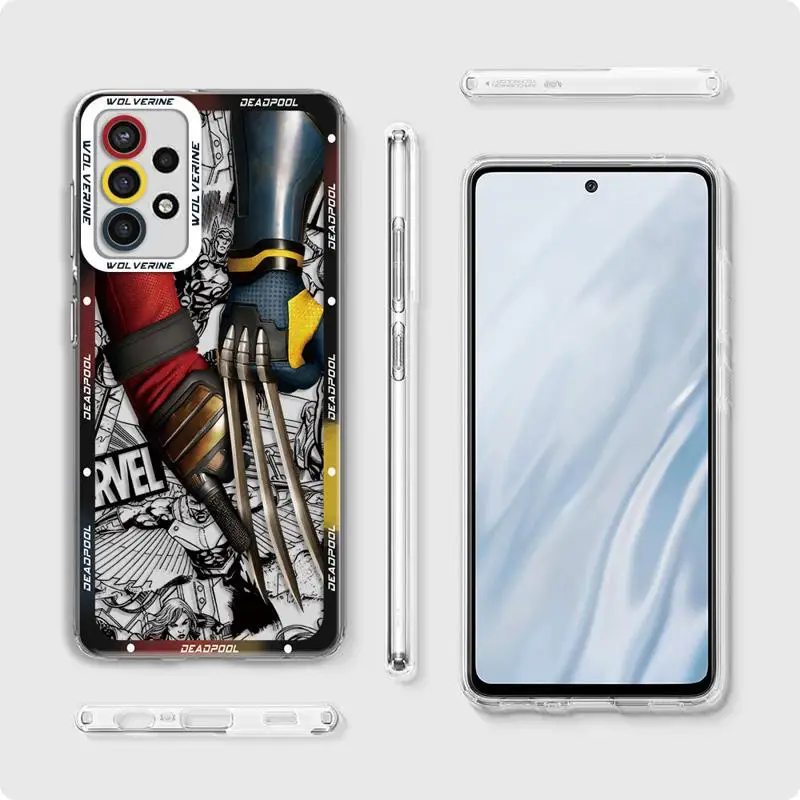 Funda de teléfono de Marvel Deadpool y Lobezno para Samsung, A13, A14, A15, A23, 4G, 5G, A24, 4G, A25, A33, A34, A53, A54, A73, A35, A55, 5G - imagen 2