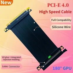 Cable Elevador PCIe 4.0 x16 180° para Tarjeta Gráfica
