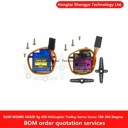 Servomotor RC SG90, MG90S y SG92R para helicóptero
