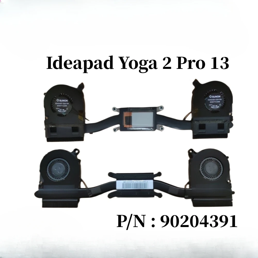 Disipador de calor del ventilador de refrigeración de la CPU del reemplazo del ordenador portátil para Lenovo Ideapad Yoga 2 Pro 13 EG45040S1-C030-S9A 90204391