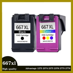 Cartucho de Tinta Compatible HP 667XL para DeskJet Ink Advantage