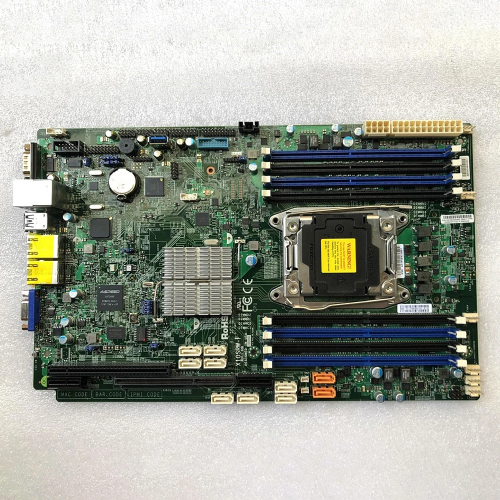 Placa base de servidor para procesador Supermicro Xeon E5-2600/E5-1600 v4/v3 LGA 2011 X10SRW-F trabajo perfecto - imagen 5