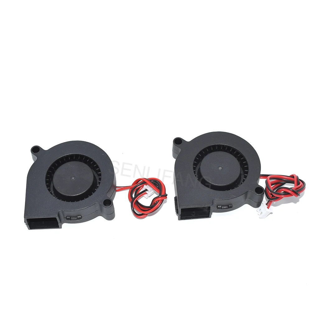 Ventilador de ventilador para impresora 3D, enfriador centrífugo de doble rodamiento de 12V/24V, Turbo de refrigeración de CC 5015S para i3 CR-10/10S/Ender3, novedad de 5015 - imagen 2