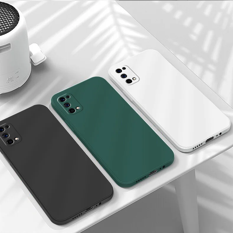 Funda de teléfono Original de lujo para Samsung Galaxy A31 A51 A71 A21S A22 funda protectora de cámara de silicona líquida cuadrada suave Fundas - imagen 5