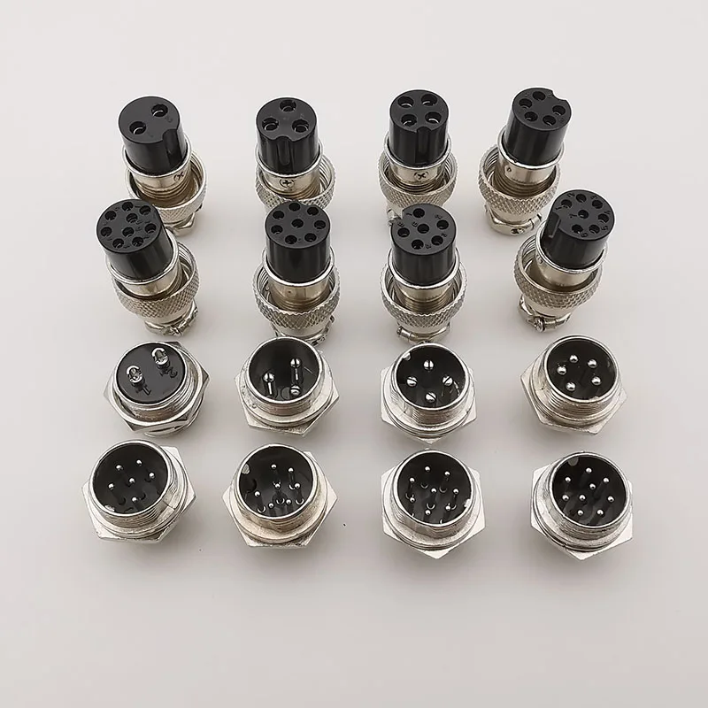 Conectores GX16 de 2/3/4/5/6/7/8 pines macho/hembra, Cable de Butting, enchufe Circular de aviación, Conector de Panel - imagen 5