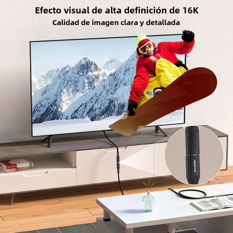 Cable de extensión USB C de 120Gbps, Cable extensor de pantalla Thunder-bolt 5 de 240W, 16K/8K, Compatible con TB4/USB4/3,2 para ordenador portátil/Monitor - imagen 3