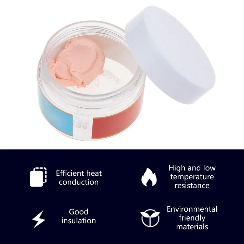 Masilla térmica CX H1300 13,5 W/m.K, pasta de grasa conductora térmica, yeso, compuesto de disipador de calor no conductor, 10g/20g/50g - imagen 2