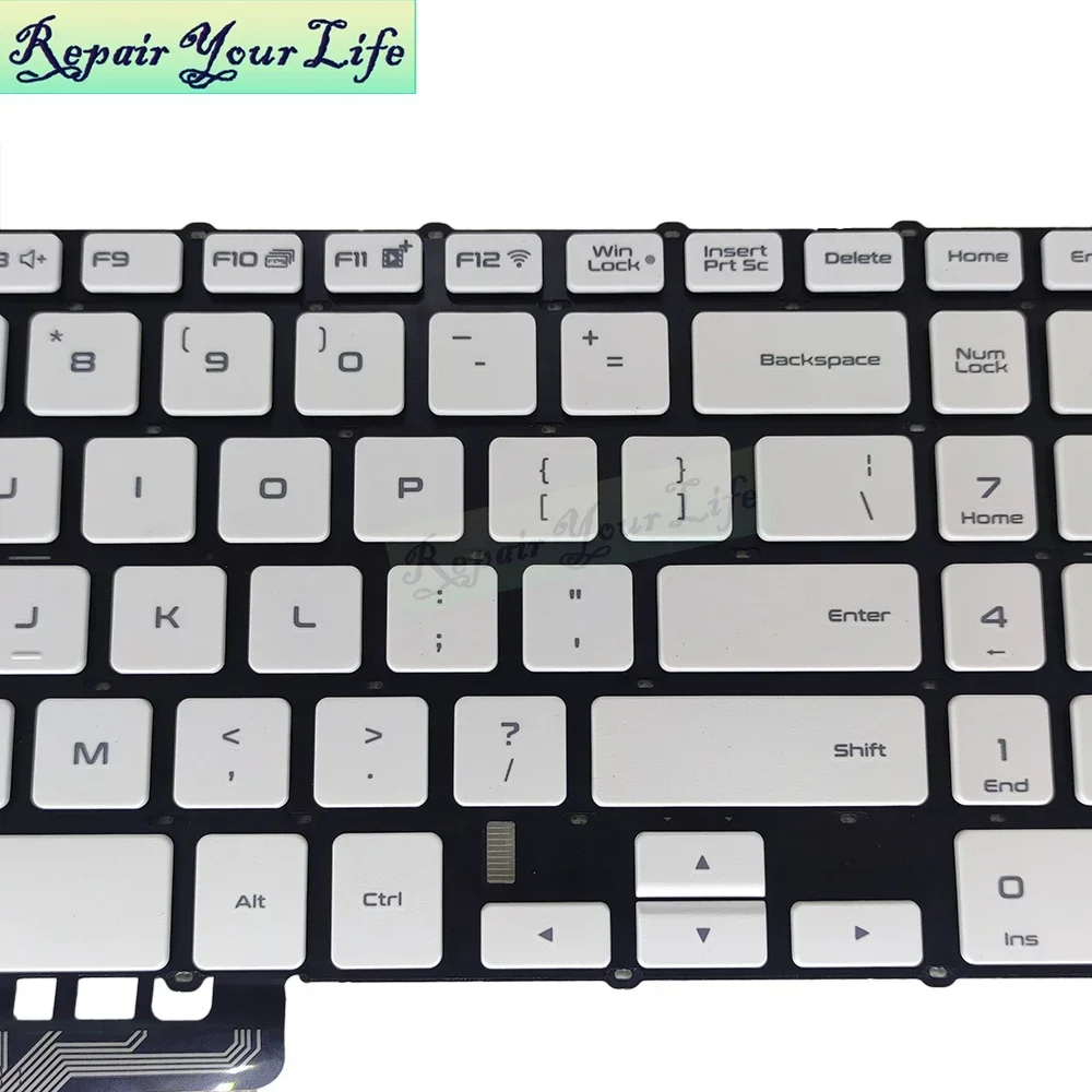 Teclado inglés para ordenador portátil Samsung NP800G5M 800G5M 8500GM 810G5M NP800 BA59-04248A teclados blancos 9Z.NARSN.D01 NSK-MSDSN - imagen 2