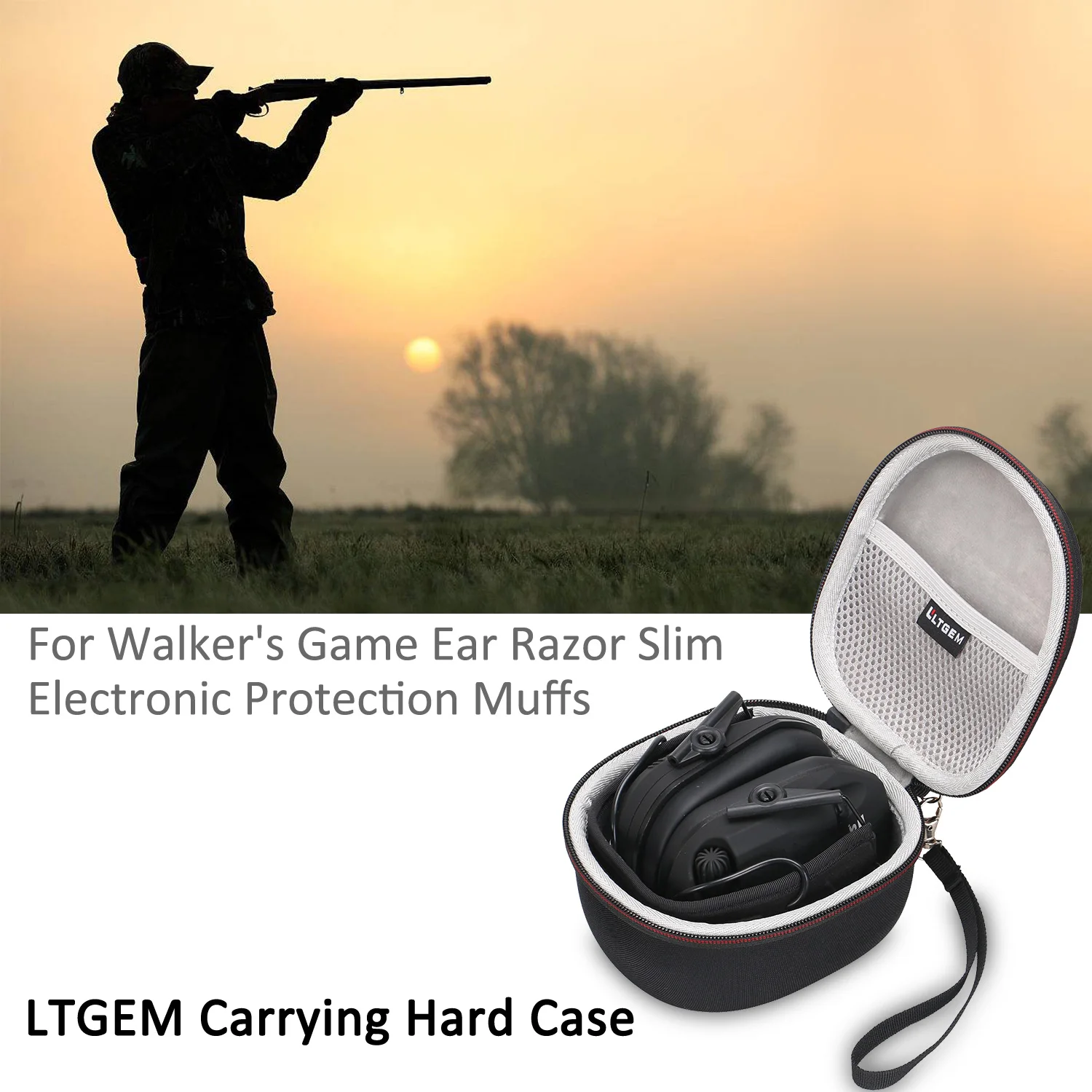 Funda para auriculares para orejeras WALKER, bolsa de transporte para almacenamiento, accesorios para orejeras - imagen 3