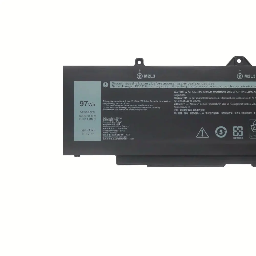 11,4 V 97WH 8071mAh 9JRV0 batería del ordenador portátil para Dell Alienware M18 R1/m17 R5 AMD Precision 3561 3571 3581 3470 Series - imagen 2
