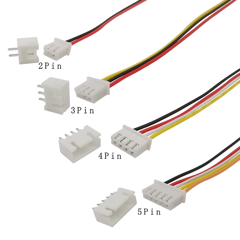 Conectores de Cable JST XH2.54, 2/3/4/5/6/7/8/9/10 pines XH, 2,54mm, conector macho y hembra, longitud de 200mm, 26AWG, 5/10 juegos - imagen 2