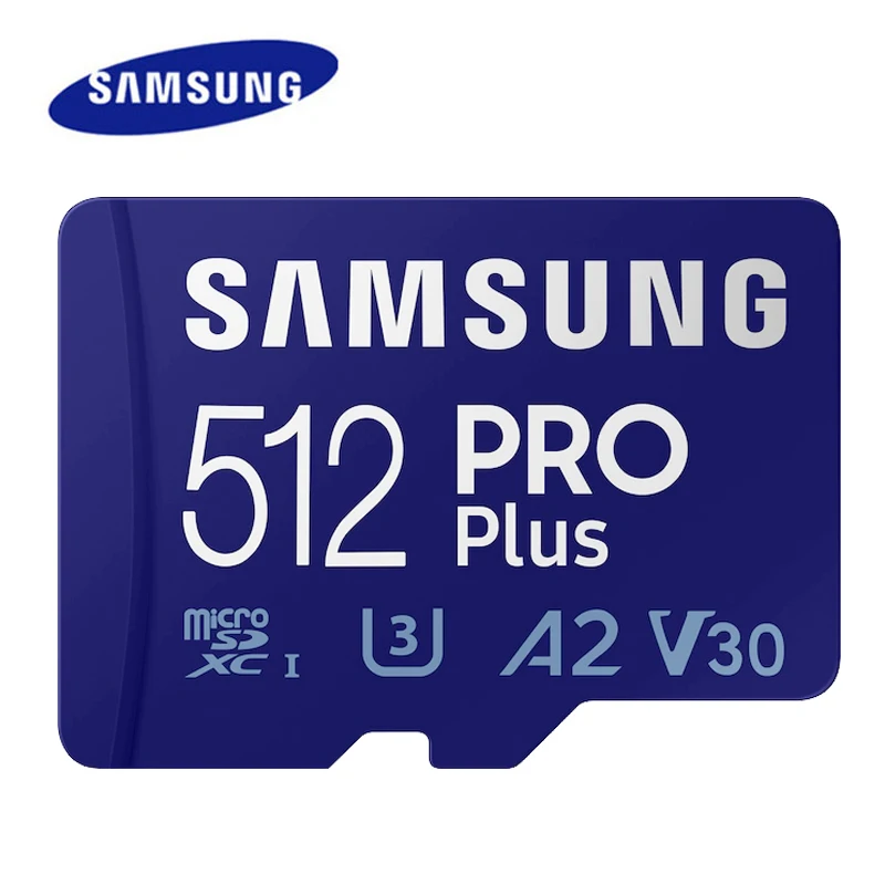 Tarjeta de memoria Micro SD SAMSUNG 100% Original, 512GB/256GB/128GB, tarjeta TF C10 U3 A2 V30, tarjeta de memoria 4K, Micro SD de 64GB para teléfono