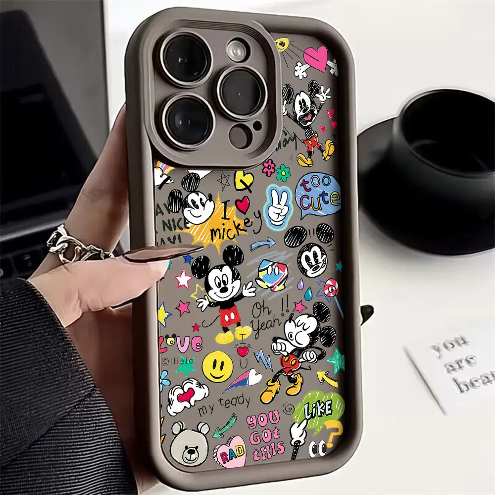 Funda de teléfono bonita con Graffiti de Mickey Mouse para OnePlus 12 12R 11 11R 10R 8T Nord CE 2 3 4 Lite 5G, funda trasera de silicona suave TPU - imagen 4