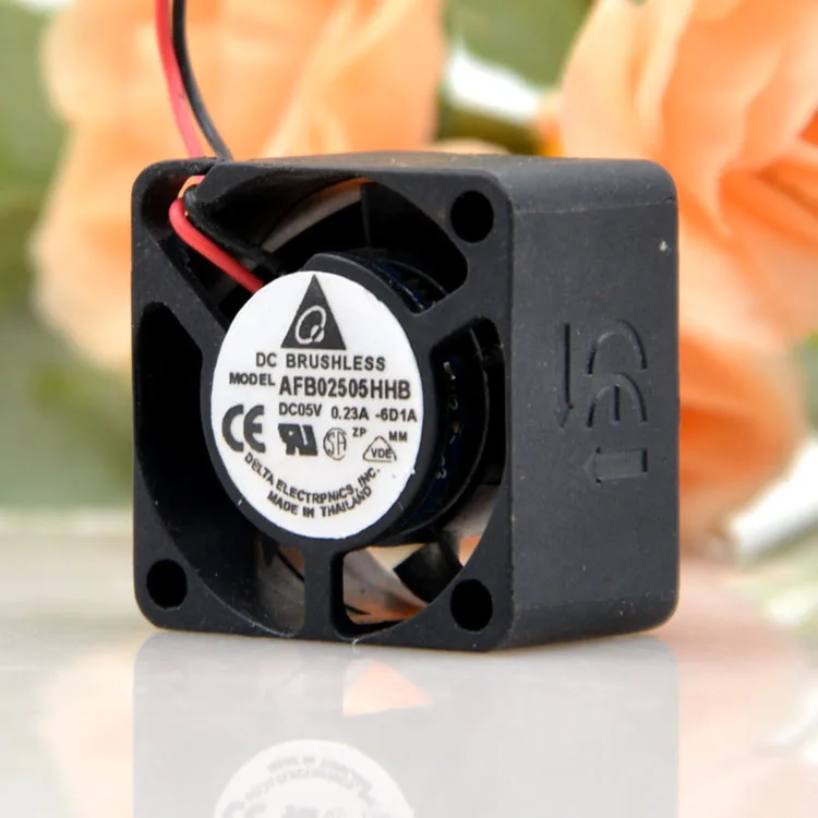 Delta-ventilador de refrigeración AFB02505HHB, 5V, 0.23A, 2,5 cm, 2515, 2 cables, silencioso, pequeño - imagen 3