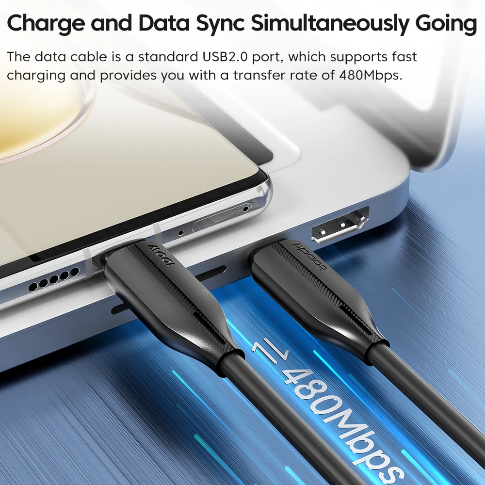 Toocki-Cable USB tipo C de carga rápida, 100W, 5A, PD, para Macbook, Samsung, Huawei, XIoami, Realme, 100W - imagen 2