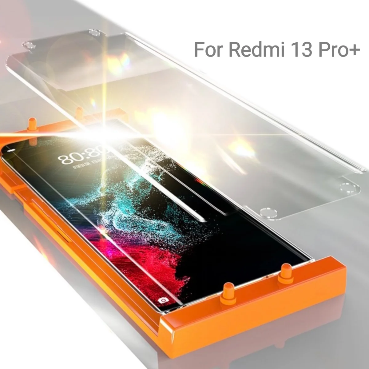 Protector de pantalla a prueba de explosiones para Redmi 13 Pro Plus Galaxy, Kit de instalación, vidrio no templado - imagen 2