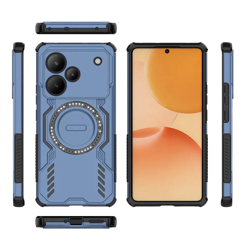 Para Realme P4 Pro Funda Realme P4 Pro Funda disipación de calor carga inalámbrica magnética Fundas protectoras para teléfono en Realme P4 Funda - imagen 3