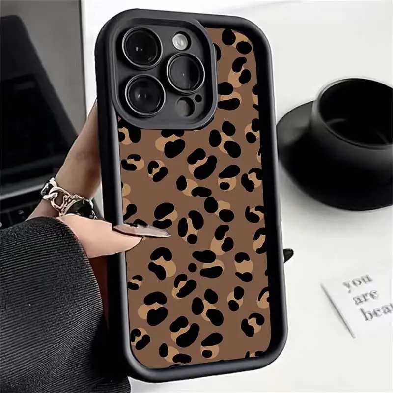 Funda negra con estampado de leopardo para Infinix Note 30 40 Pro Zero 30 Hot 40i 30 Play Smart 8 7 TECNO SPARK20 Funda - imagen 4