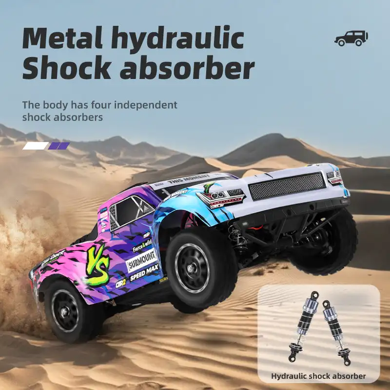 HBX 3101A 1/16 sin escobillas 4WD RC camión de recorrido corto suspensión independiente rodamientos de bolas completos eje de transmisión de Metal 45 KM/H coche de velocidad de juguete - imagen 5