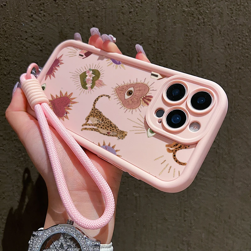 Funda de teléfono con cordón suave con patrón de leopardo personalizado para Xiaomi Poco X6 X5 F6 M6 Pro 4G Mi 14 13 12 11 Lite 5G 13T 14T Pro - imagen 5