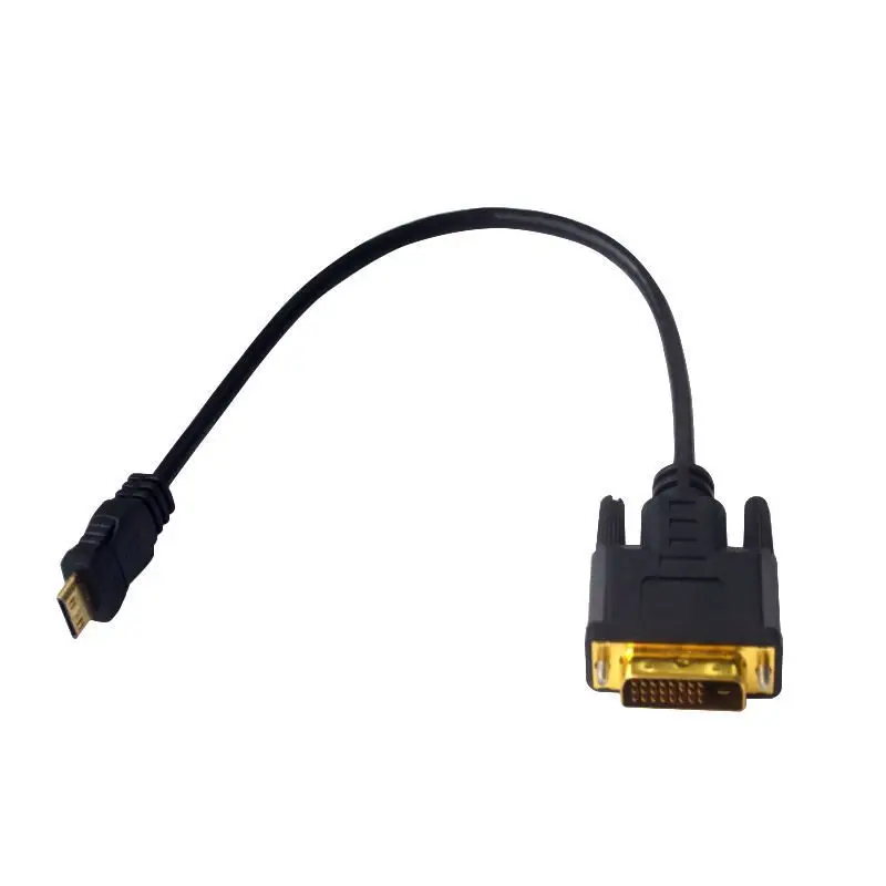 Mini HDMI Compatible con DVI 24+1 Conexión pública Mini HDMI Compatible con DVI Cable de conexión de alta definición 0,3 metros - imagen 5