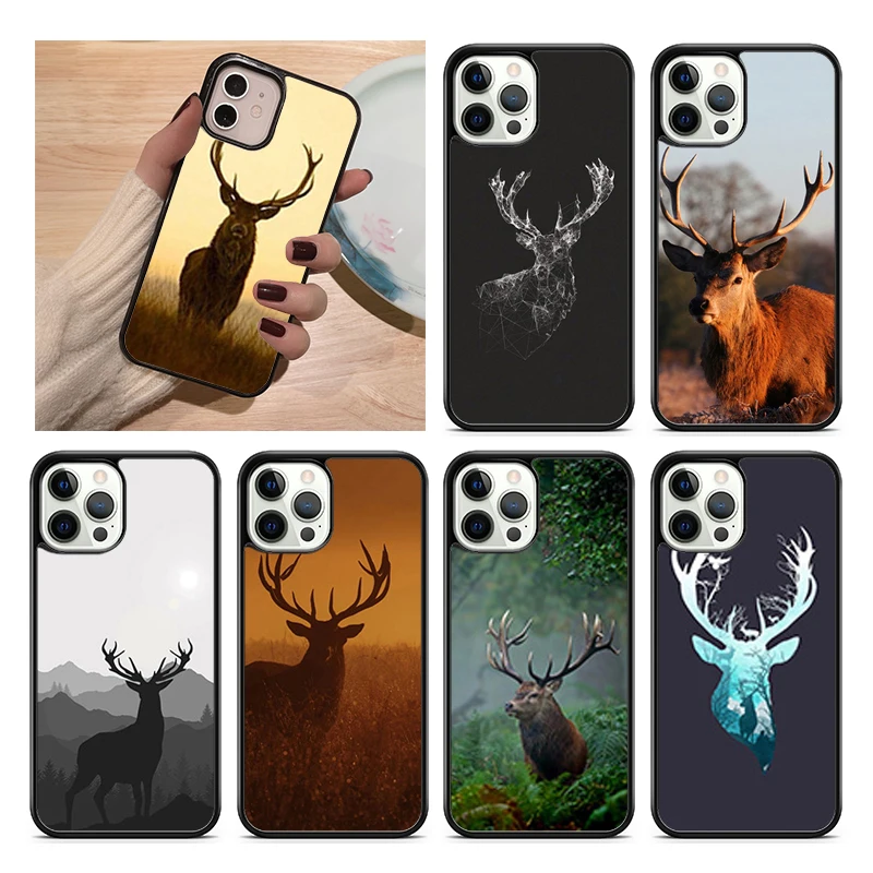 Funda de teléfono con diseño de ciervo impresionante para iPhone 17 Air 15 16 14 11 12 13 Pro MAX Plus