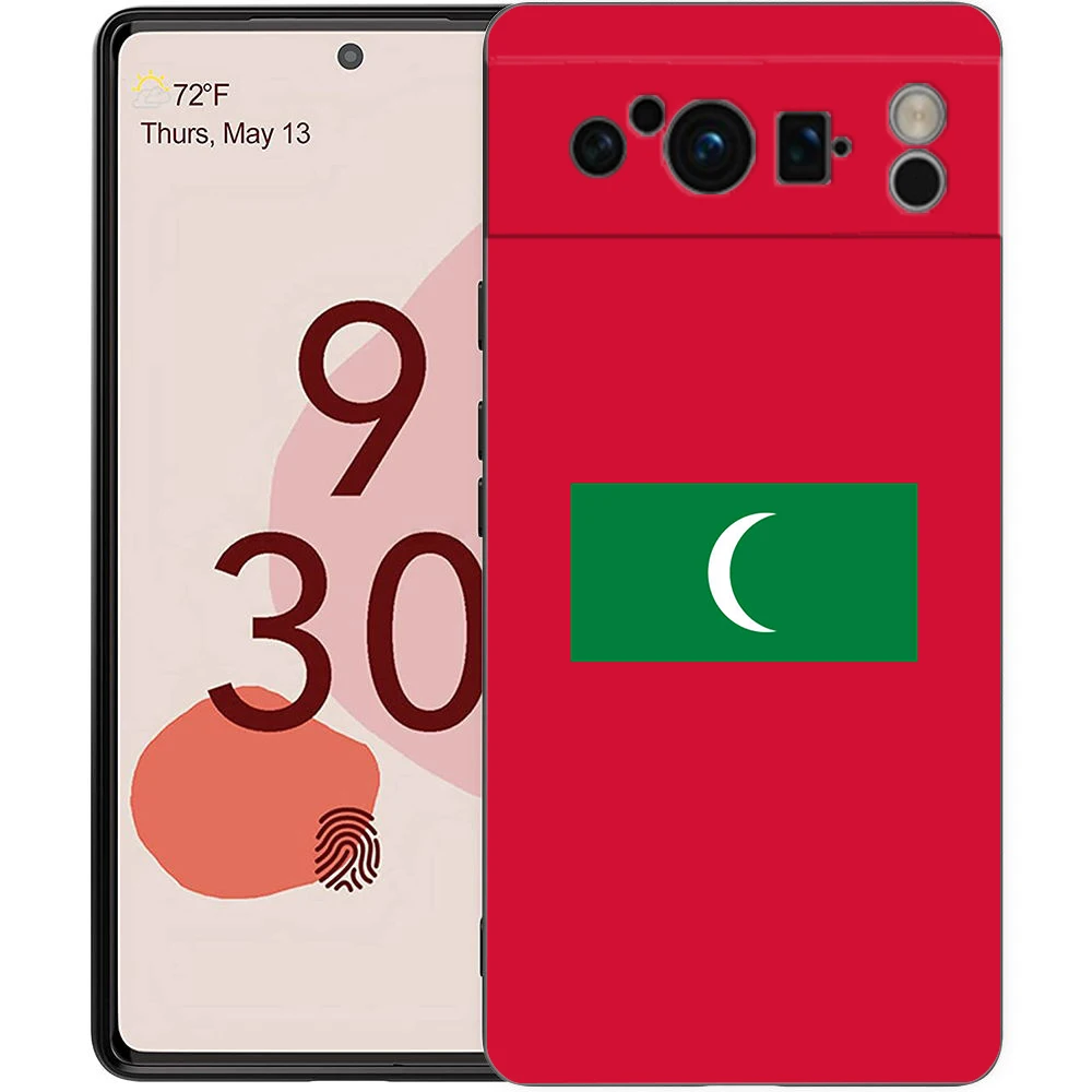 Para Google Pixel 10 Pro funda de teléfono Pixel 9 Pro XL TPU funda Pixel 8 Pro 9A 8A 7A 7 6A 6 Pro funda suave pasaporte de Maldivas - imagen 3