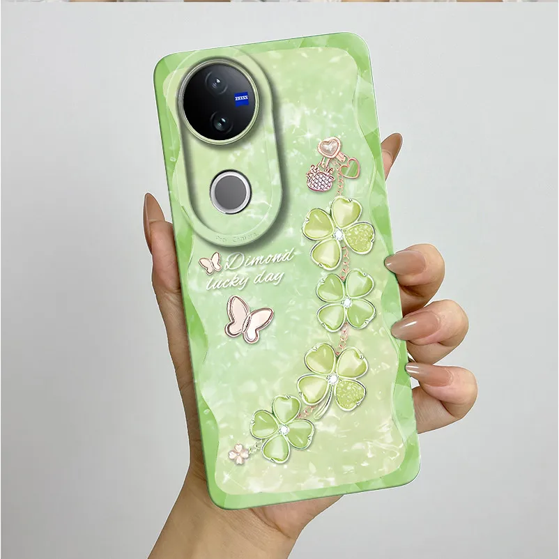 Para Vivo V50 5G funda de teléfono V2427 moda estilo estético suave silicona líquida a prueba de golpes Fundas protectoras traseras antideslizantes - imagen 2