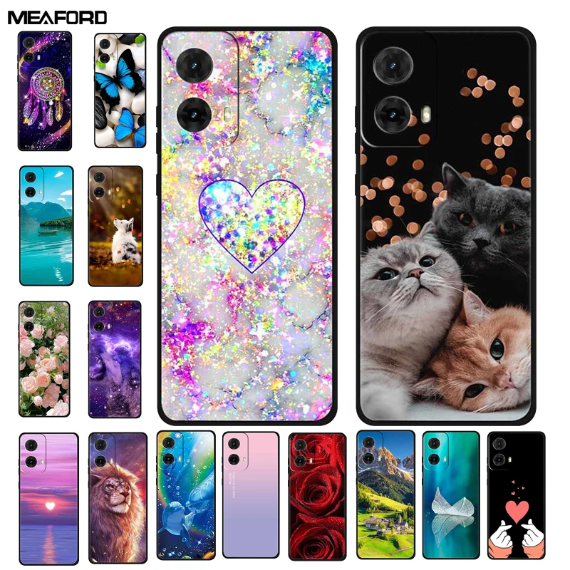 Funda Para Moto S50 Neo, carcasa trasera de silicona suave de TPU Para teléfono Motorola S50 Neo, 5G, Gato pintado, 6,67 pulgadas
