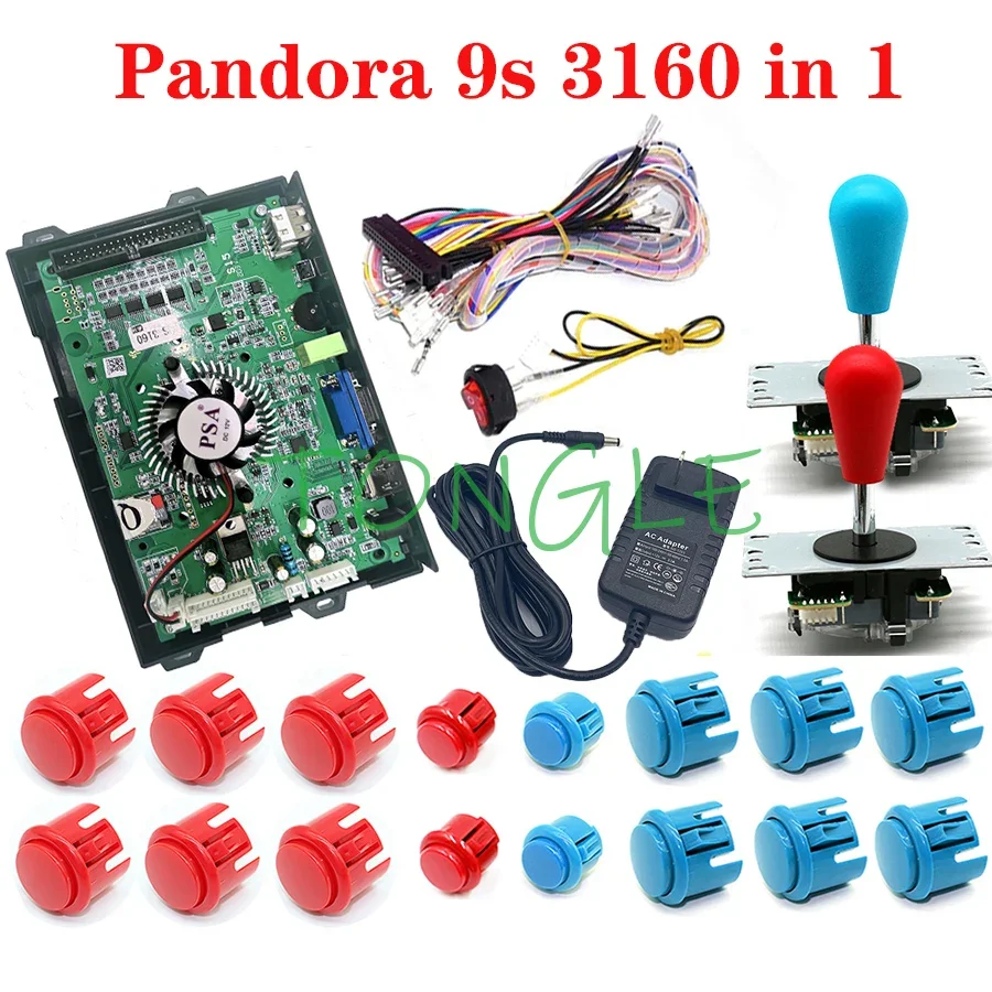 Placa PCB Pandora-Arcade Multi Game, 9S, 4260 en 1, compatible con 3, 4 jugadores, placa base versión familiar, VGA, salida HDMI, 16 * 3D - imagen 2