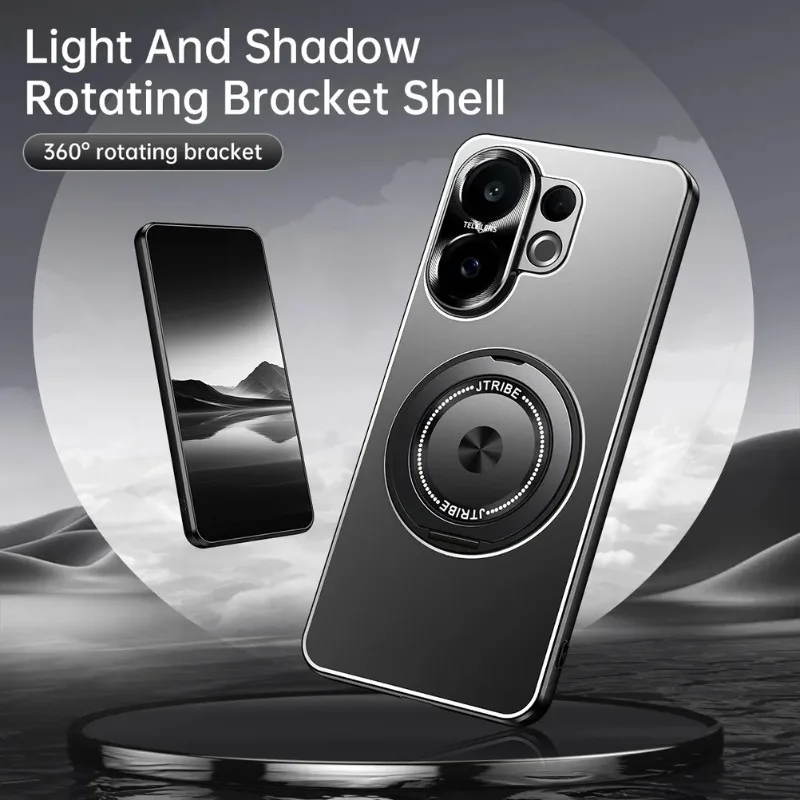 Para VIVO X200 FE lente de Metal a prueba de golpes protección de cámara cubierta de soporte mate para VIVO S30 Pro Mini cubierta de soporte de anillo magnético - imagen 4