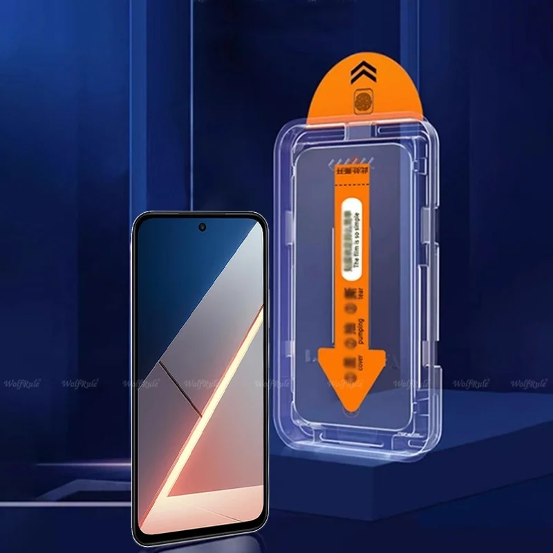 1-4 Uds para Poco M7 vidrio Xiaomi Poco M7 vidrio templado cubierta completa HD 9H fácil instalación sin polvo para Protector de pantalla Poco M7 - imagen 2