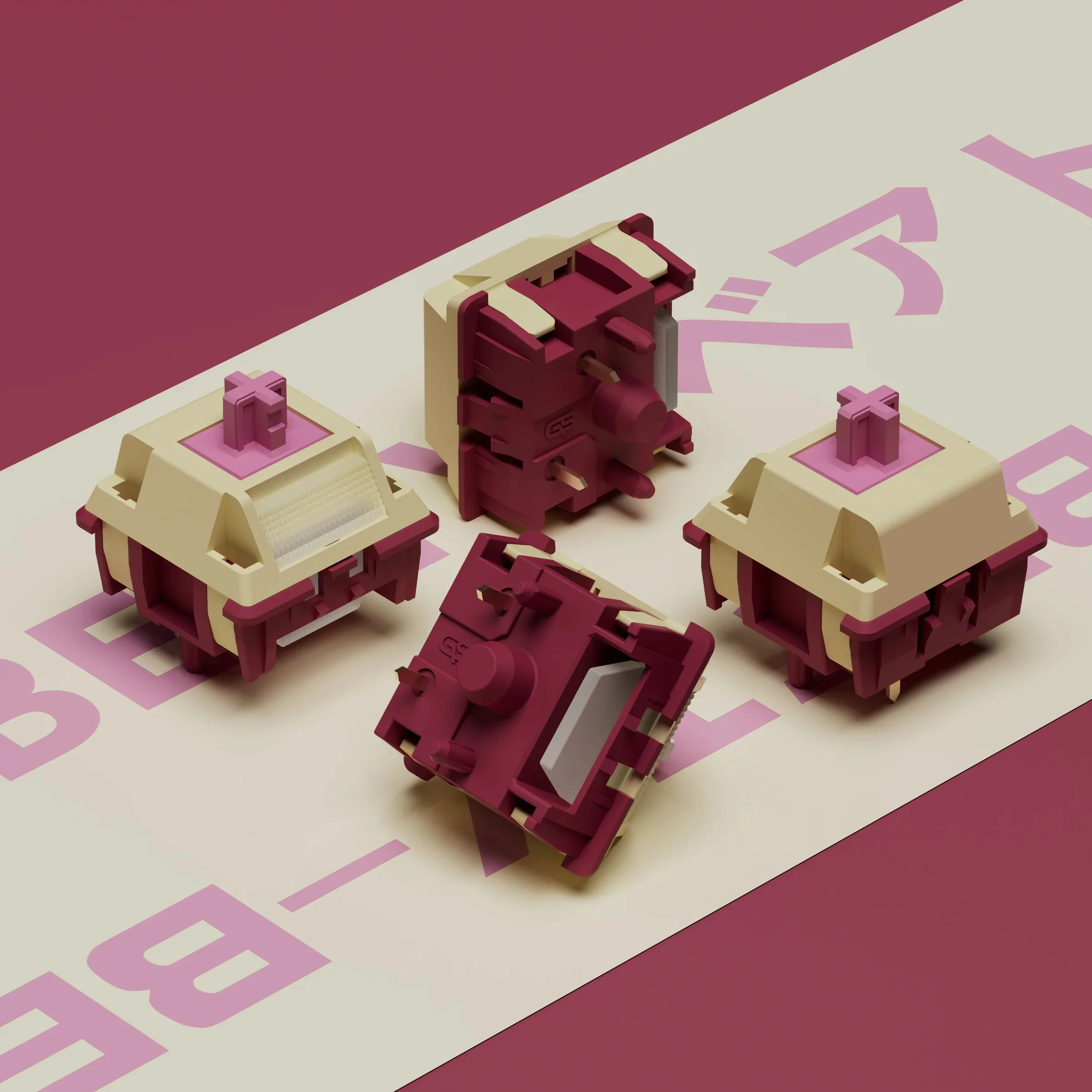 G-Square Re:0 Ram/Rem/EMT/Beatrice interruptor lineal silencioso para teclado mecánico para jugar interruptores Mx personalizados GK64 GMK67 KT68 - imagen 3