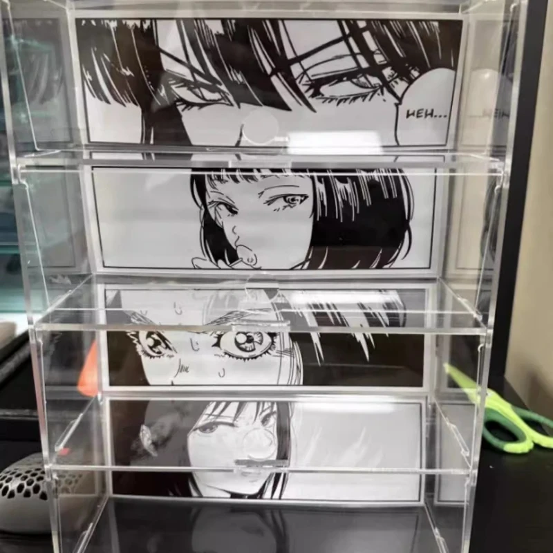 Nueva caja de almacenamiento para ratón, estante de exhibición a prueba de polvo, caja de exhibición personalizada, vidrio transparente con cable inalámbrico de escritorio para jugadores - imagen 5