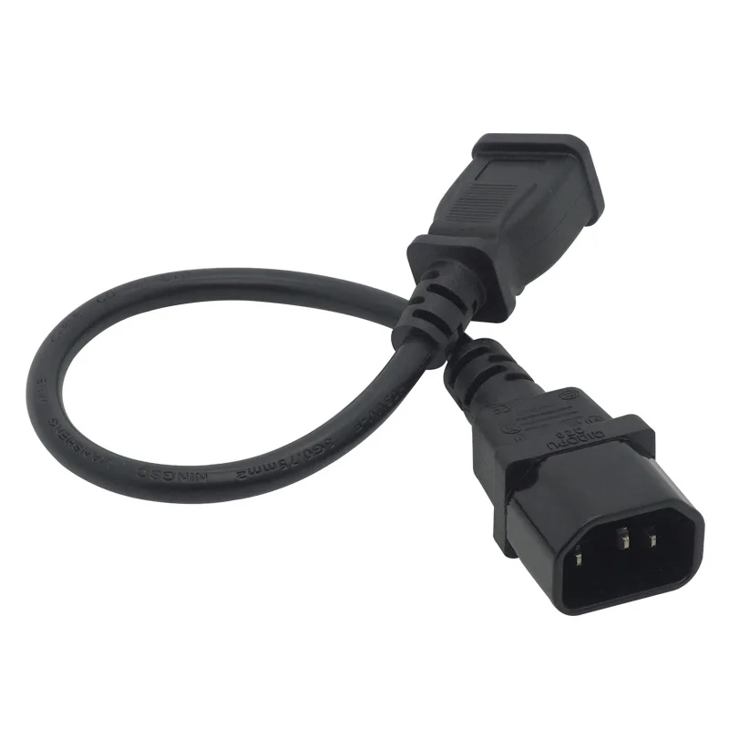 IEC 320 C14 a EE. UU. Hembra americana estándar universal enchufe C13 convertidor de enchufe de CA IEC320 C14 2PIN a Nema 1-15R cable de alimentación de CA - imagen 2