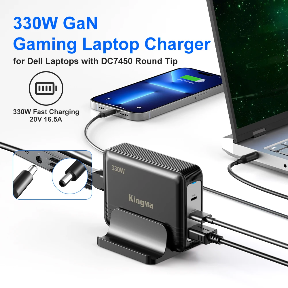 Cargador de 330W y 240W para Dell Alienware, adaptador de fuente de alimentación de ordenador portátil para juegos, m16, m18, x16, R1, P124F001, P51E001, P120F001, 19.5V16.92A