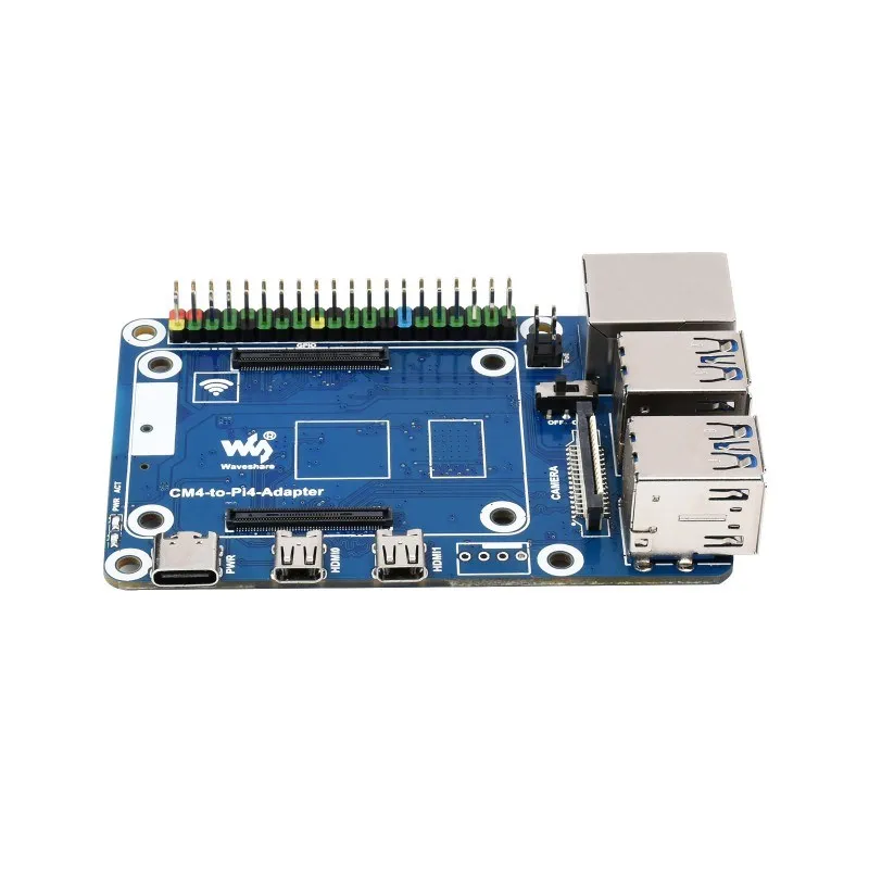Adaptador CM4 a Pi 4B para Raspberry Pi CM4 con GPIO PoE, solución alternativa Ethernet USB 3,0 compatible con HDMI para RPi 4B - imagen 3