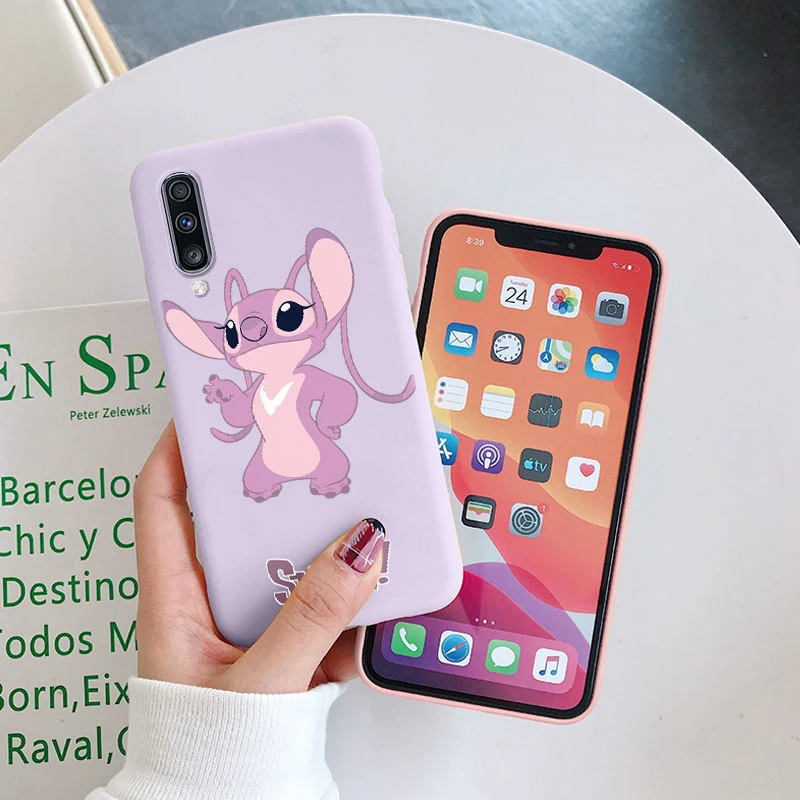 For Samsung Galaxy A70 A50 A50S A30S Camera Protect Soft Cover Silicone Cute Cartoon Lilo Stitch Case Funda For Samsung A 50 Bag - imagen 4