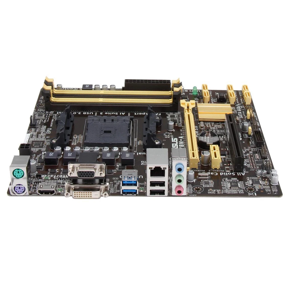 Placa base ASUS A78M-A compatible con A10-7700K A8-6600K A8-6500T A6-7400K A6-6400K CPU 2400MHz 2 × DDR3 HDMI Socket FM2/FM2 + mATX - imagen 3