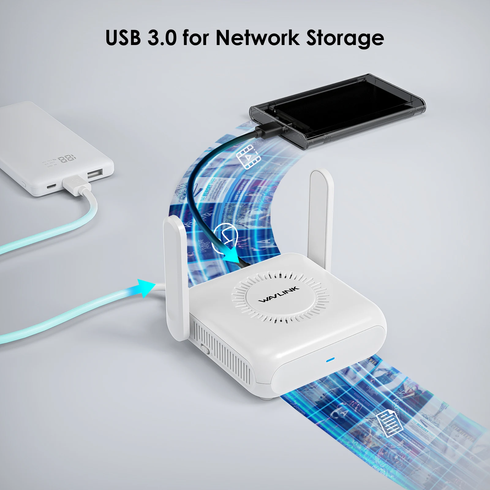 WAVLINK AX3000 Wi-Fi 6 enrutador Gigabit de viaje inalámbrico 5G enrutador VPN portátil para uso público y en Hotel crucero/RV/avión/Hotel iNet - imagen 4