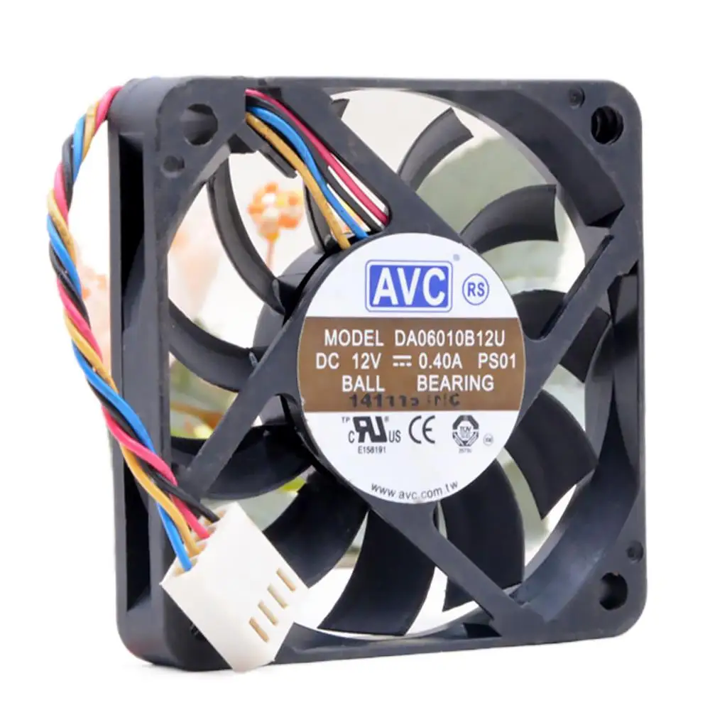 Ventilador 60mm AVC PWM Doble Rodamiento 12V – Refrigeración