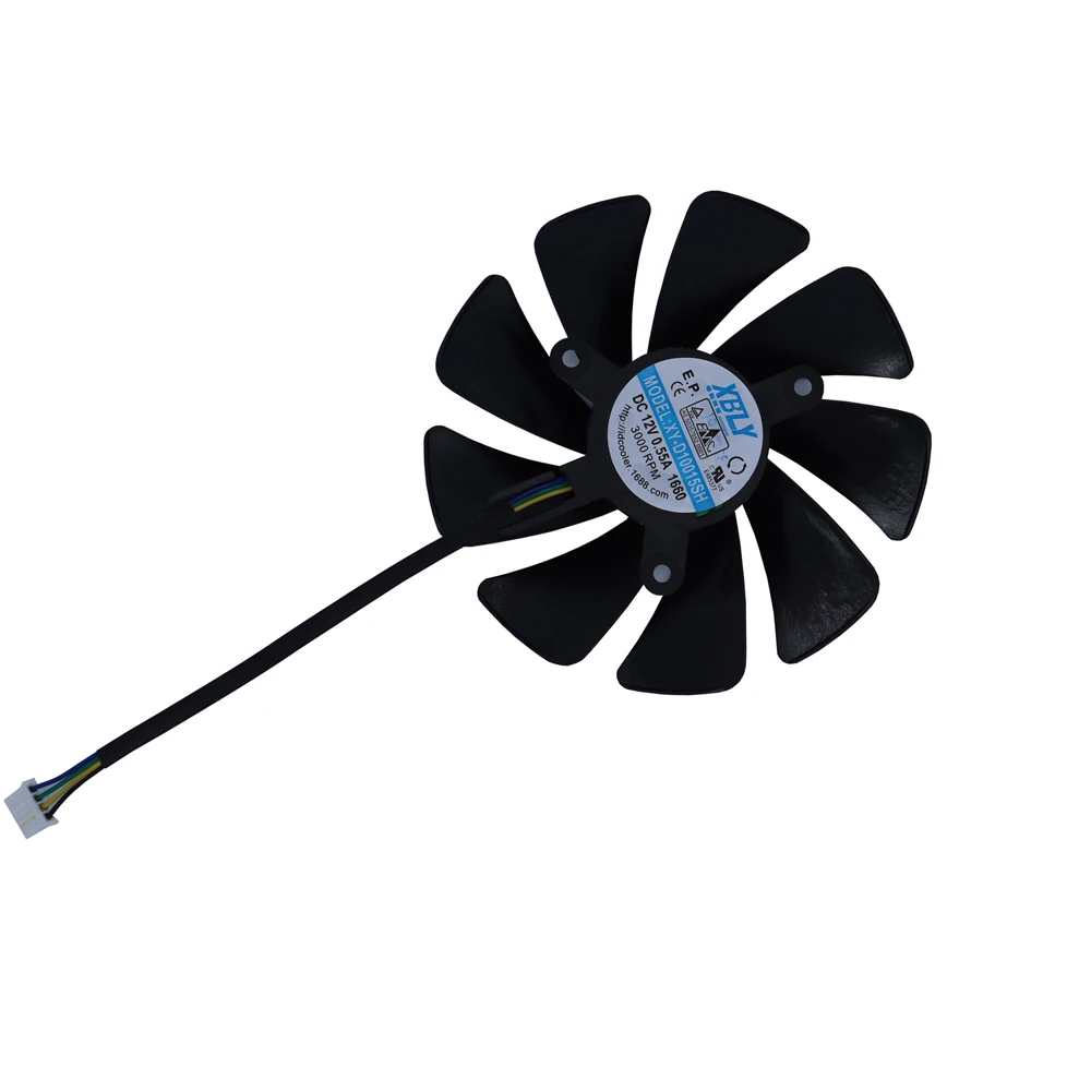Ventiladores de tarjetas gráficas, XY-D10015SH,95mm de diámetro, para MSI RTX 3050 AERO ITX OC, para MSI RTX 3060 AERO ITX OC LHR, refrigeración de tarjetas de vídeo - imagen 3
