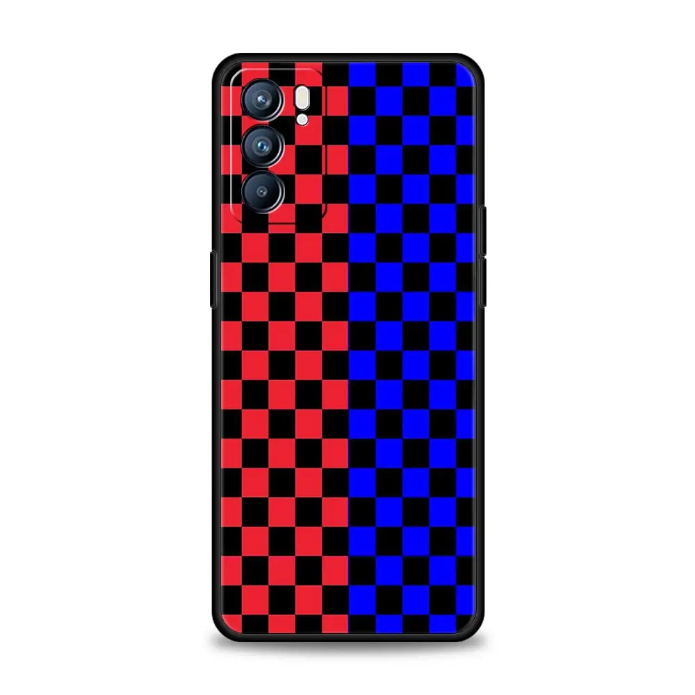 Funda de teléfono artística con tablero de ajedrez para Oppo Reno14 Reno13 Reno12 11 F 10 Find X5 X9 Pro A54 5G A53 A52 A9 A74 A78 4G A79 A80 A98 - imagen 4