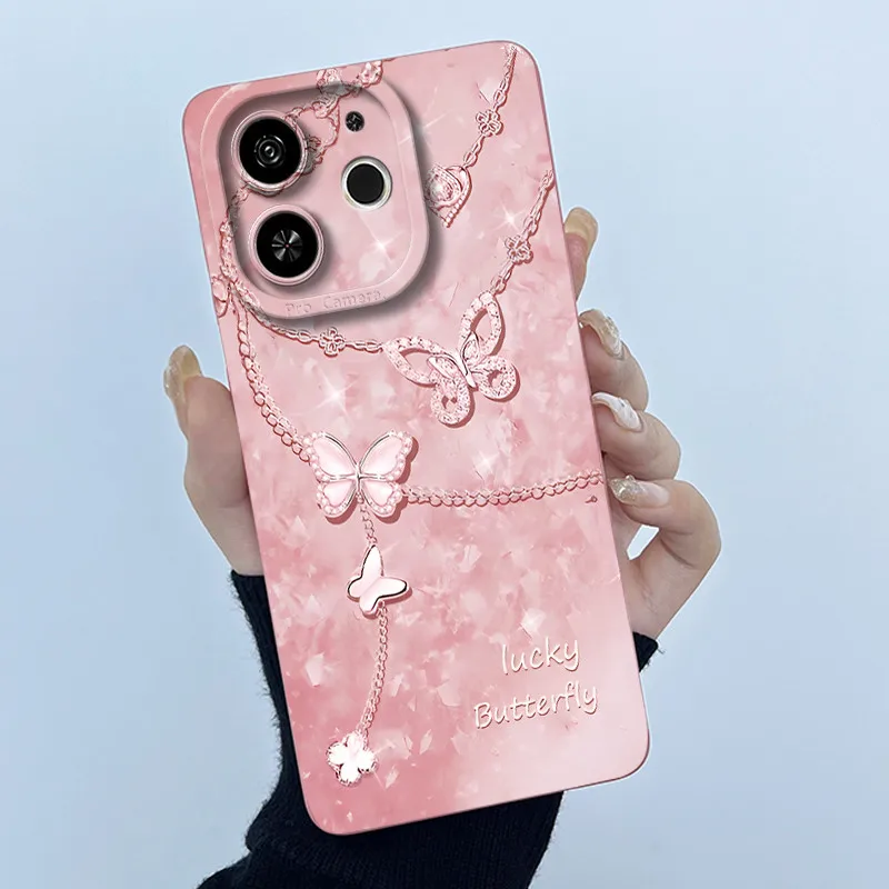 Para Tecno Spark 30C 5G funda KL8H moda simplicidad funda Floral Coque para Tecno Pop 9 5G KL4 funda de teléfono Spark30C 5G Fundas suaves - imagen 2